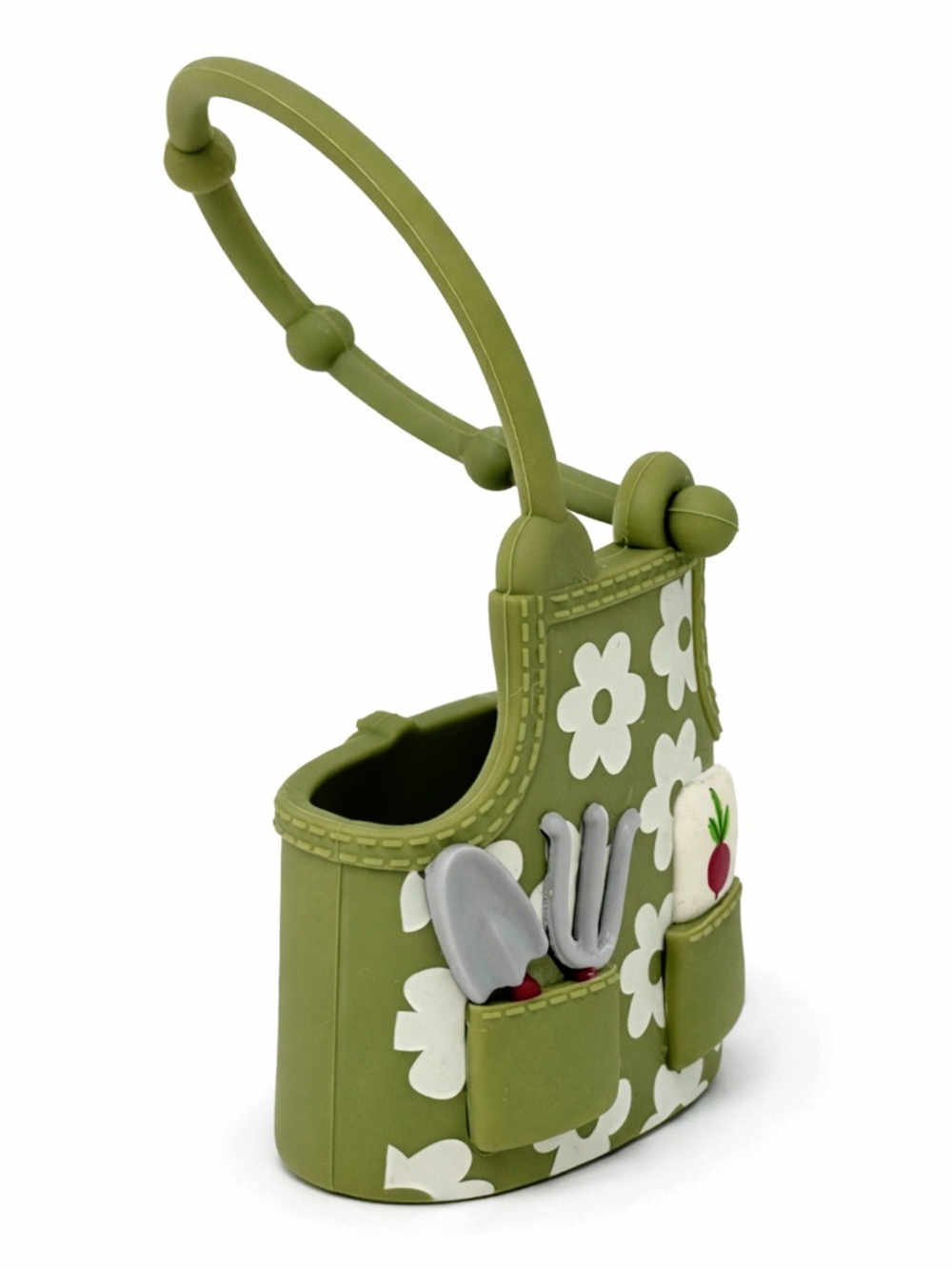 Bath & Body Works Gardening Apron PocketBac Holder Daisy Green - Picture 2 of 4